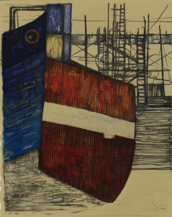 Quayside Construct: Red Star White
Lithograph
360mm x 280mm
2024